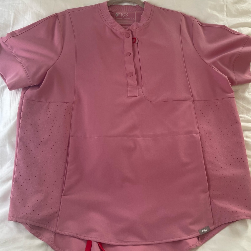 FIGS Pink Gidya Mombasa Scrup Top and Bottom set! Size: L/M